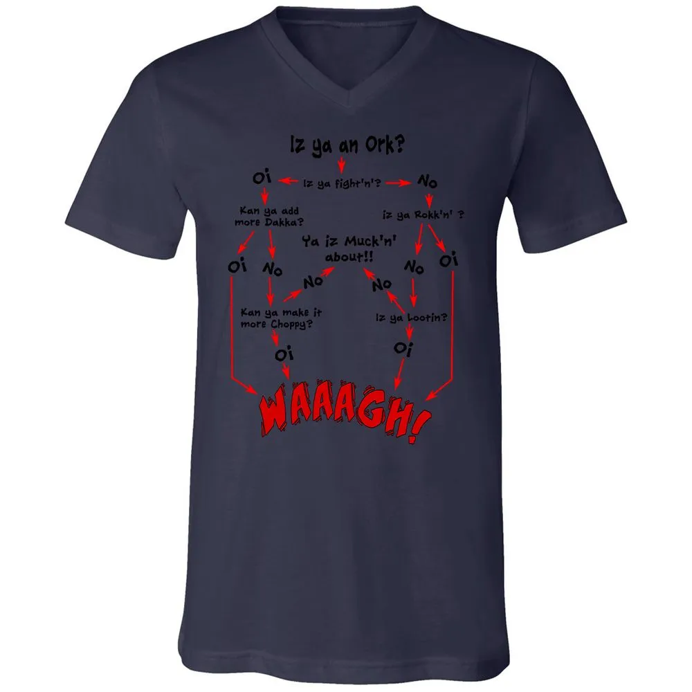 Unisex V-Neck T-Shirt - VUT9GJ9C - Navy - 2