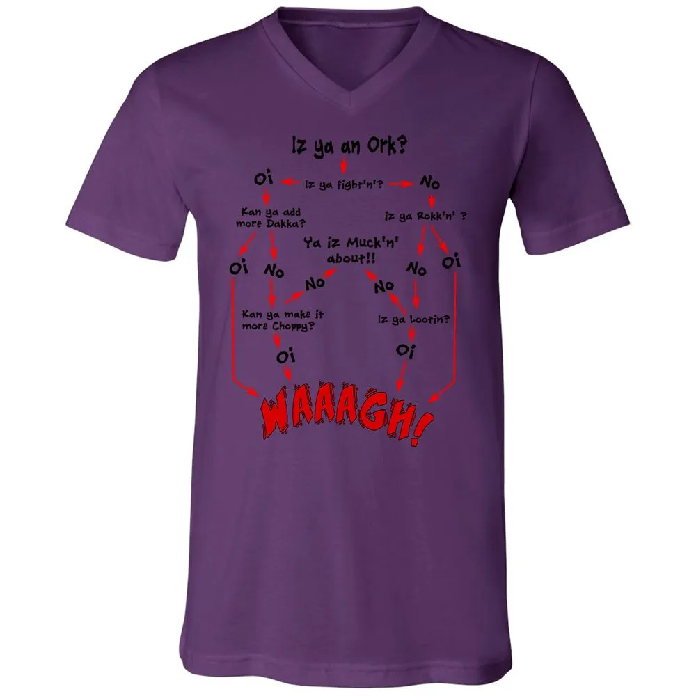 Unisex V-Neck T-Shirt - VUT9GJ9C - Team Purple - 9