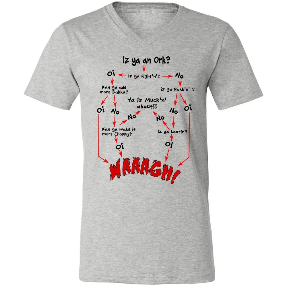 Unisex V-Neck T-Shirt - VUT9GJ9C - Athletic Heather - 7