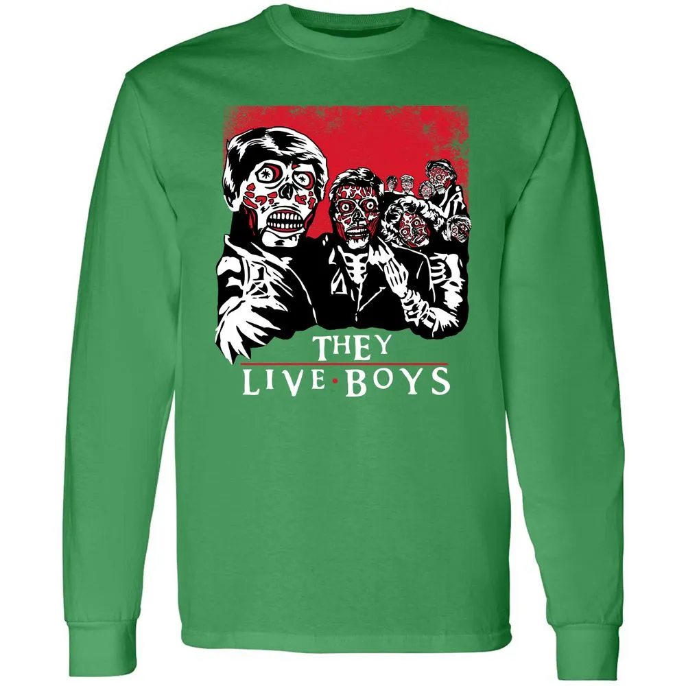 Long Sleeve T-Shirt - B63RZX96 - Irish Green - 10