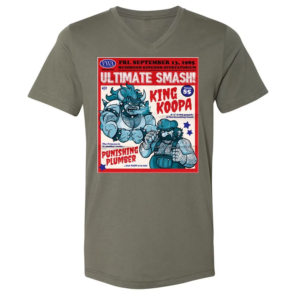 Unisex V-Neck T-Shirt - F5QCC2Q6 - Military Green - 10