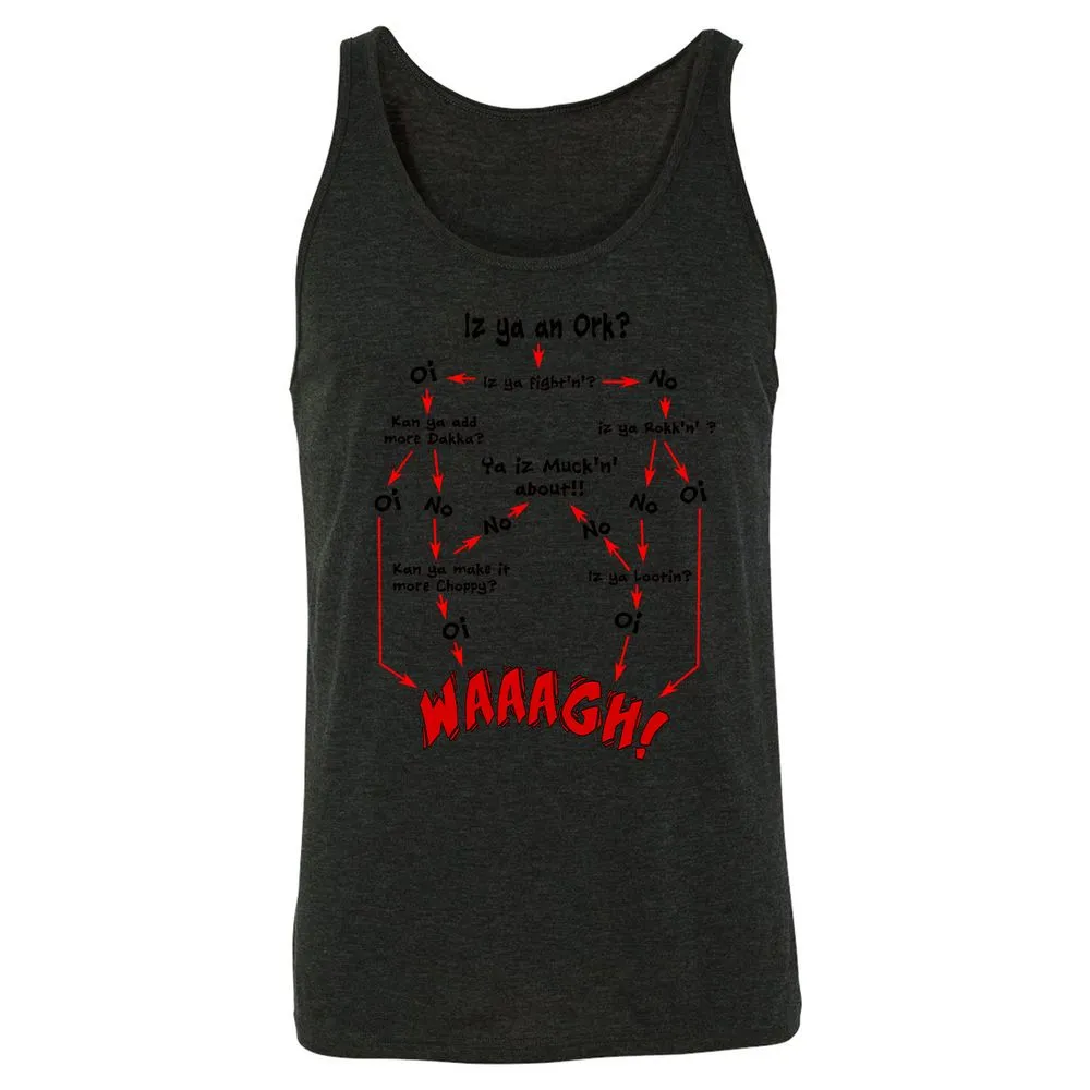 Unisex Jersey Tank - UYUQK5J4 - Charcoal Black Triblend - 5
