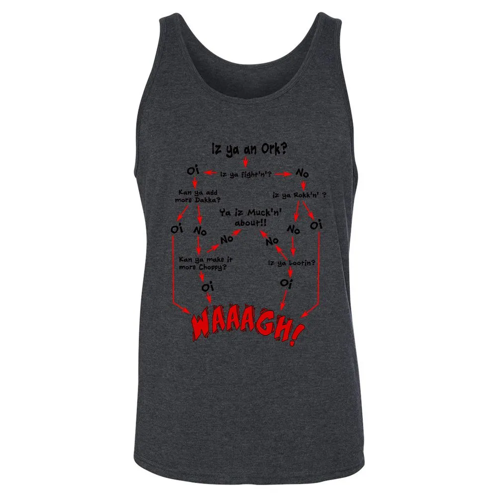 Unisex Jersey Tank - UYUQK5J4 - Dark Grey Heather - 6