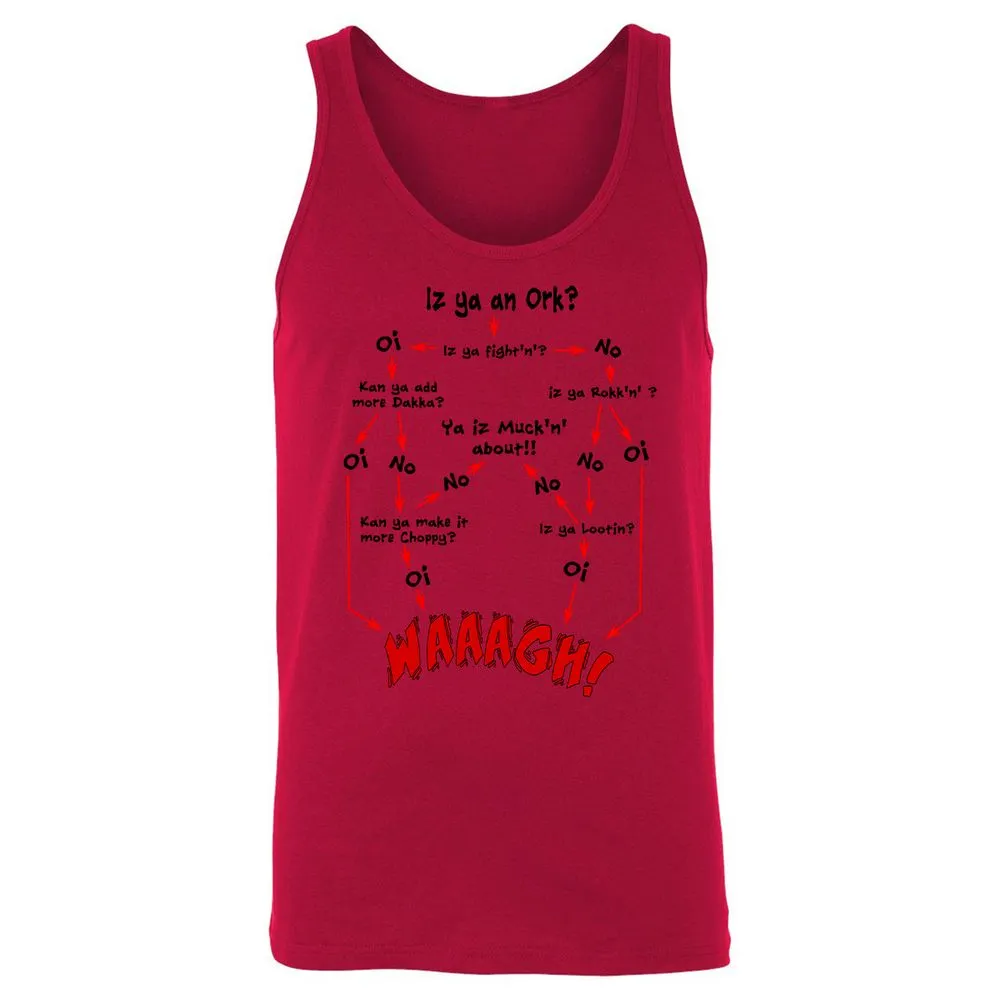 Unisex Jersey Tank - UYUQK5J4 - Red - 11