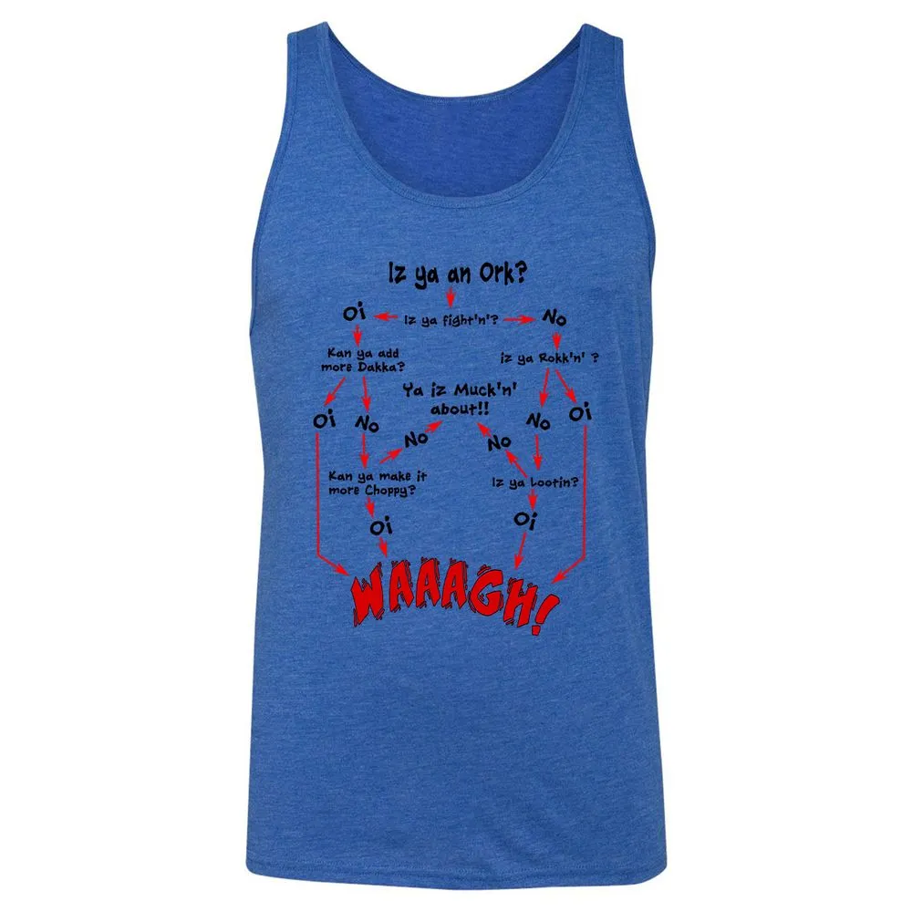 Unisex Jersey Tank - UYUQK5J4 - True Royal Triblend - 12