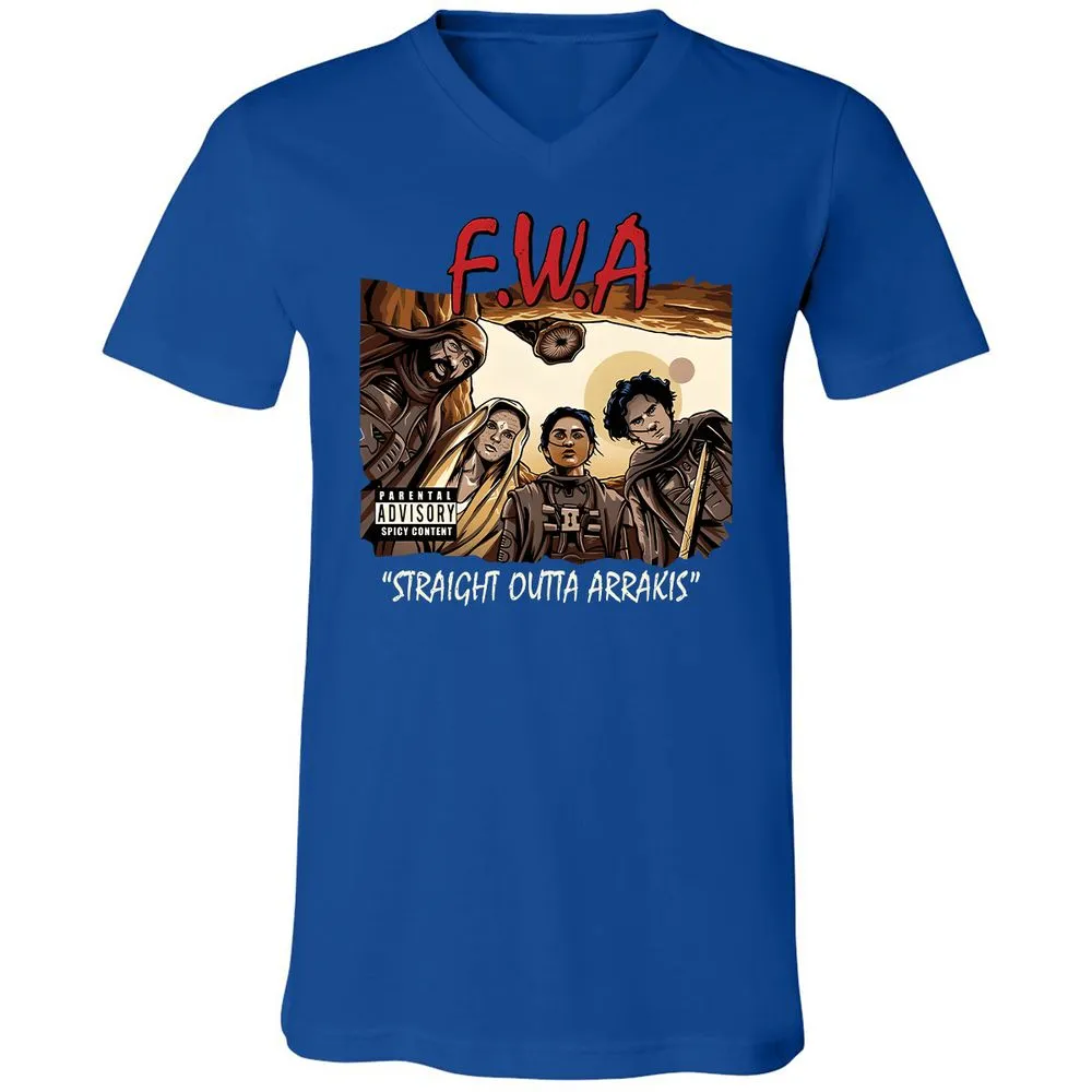 Unisex V-Neck T-Shirt - 86F531MD - True Royal - 4