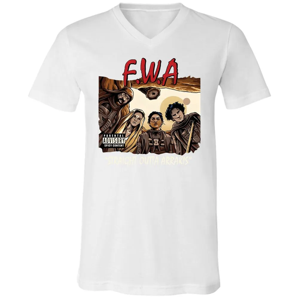 Unisex V-Neck T-Shirt - 86F531MD - White - 5
