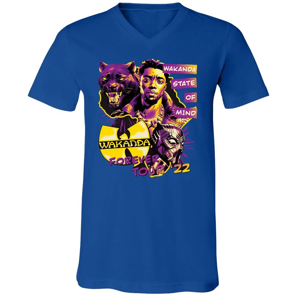 Unisex V-Neck T-Shirt - M84ZT2BX - True Royal - 4