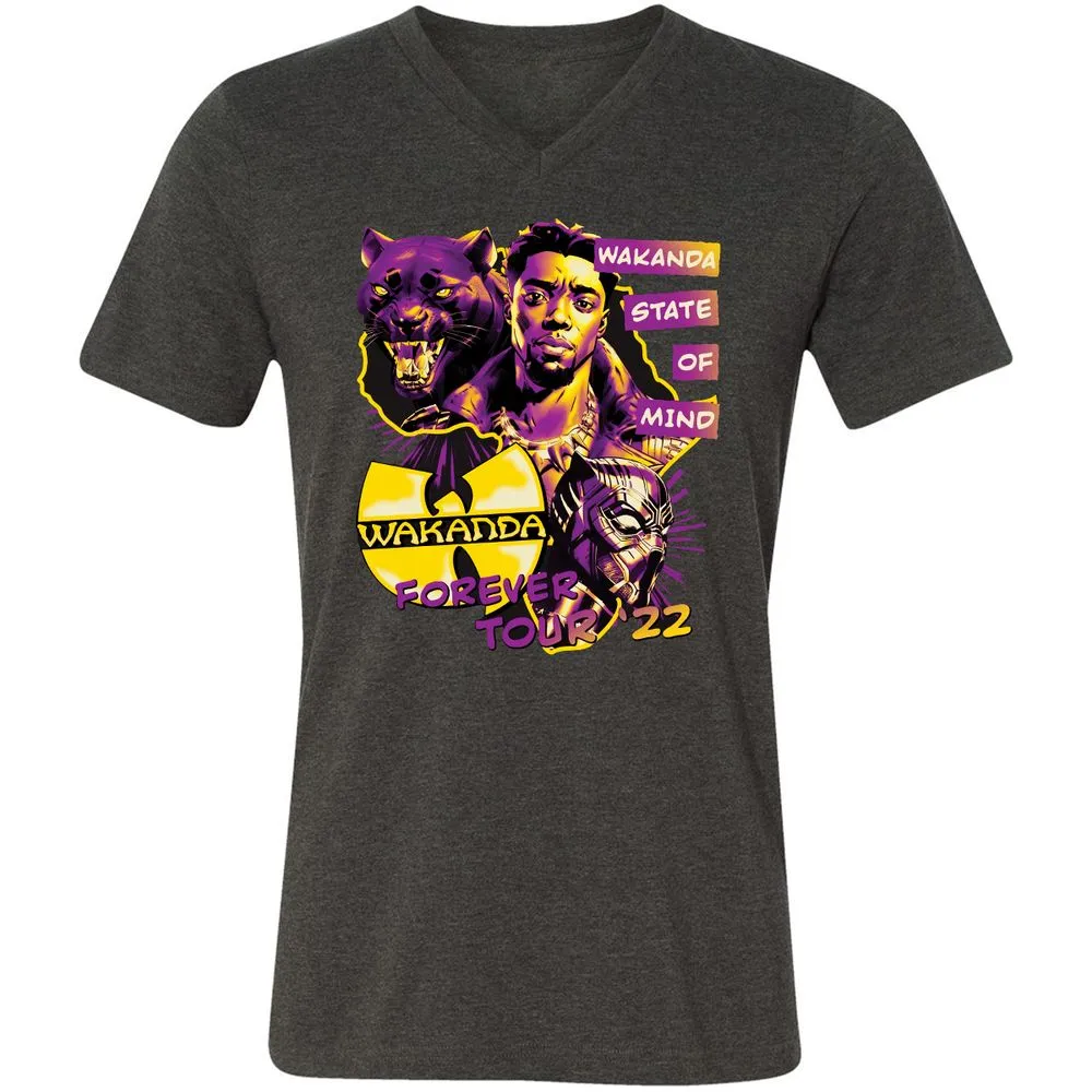 Unisex V-Neck T-Shirt - M84ZT2BX - Dark Grey Heather - 8