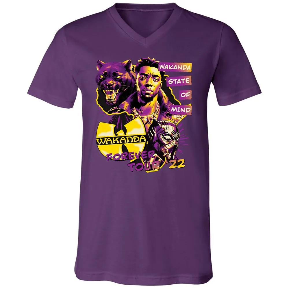 Unisex V-Neck T-Shirt - M84ZT2BX - Team Purple - 9