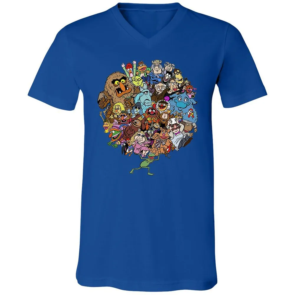 Unisex V-Neck T-Shirt - U7UZCHYK - True Royal - 4