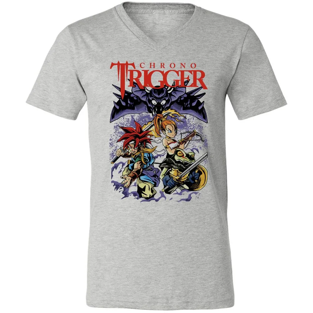 Unisex V-Neck T-Shirt - 33VALD8P - Athletic Heather - 7