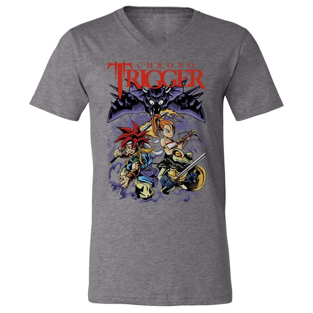 Unisex V-Neck T-Shirt - 33VALD8P - Deep Heather - 13