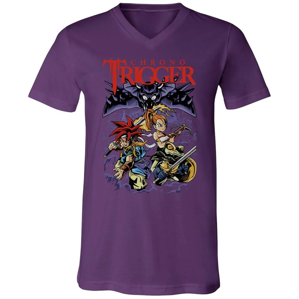 Unisex V-Neck T-Shirt - 33VALD8P - Team Purple - 9