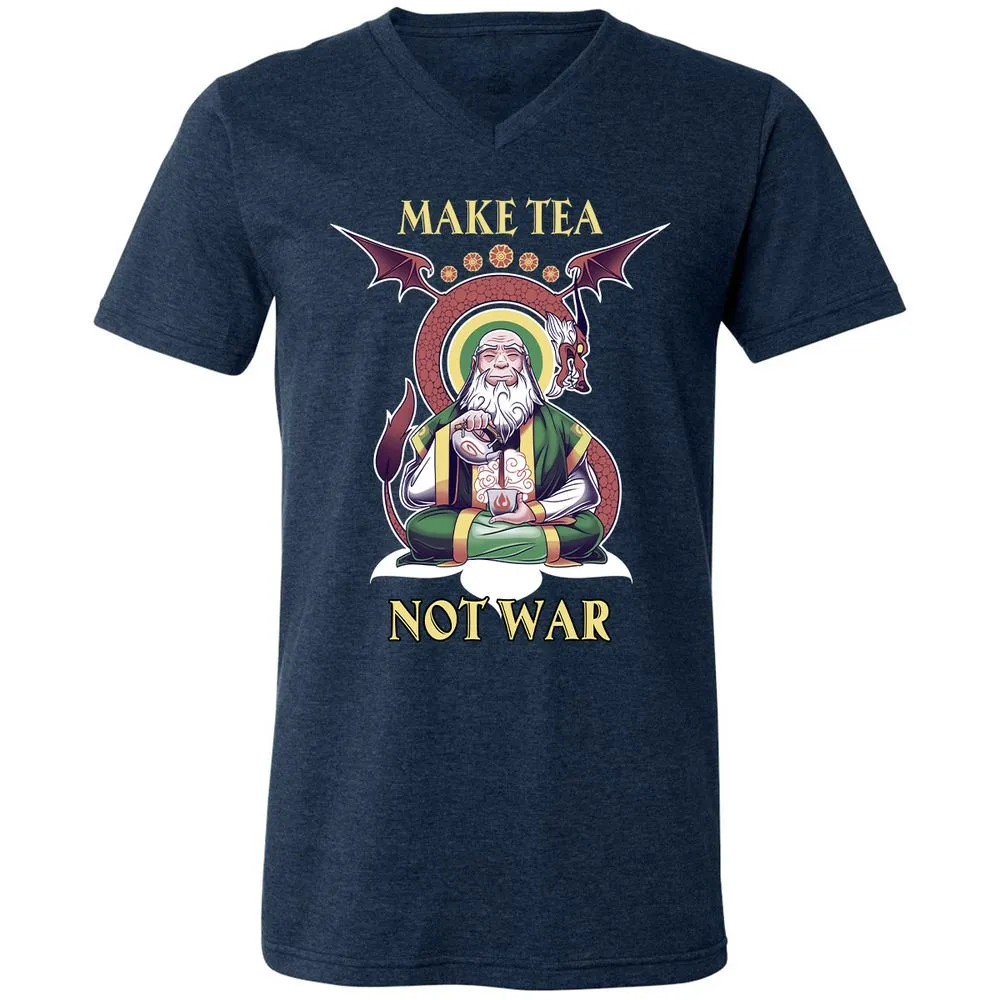 Unisex V-Neck T-Shirt - 859WX3VJ - Heather Navy - 15
