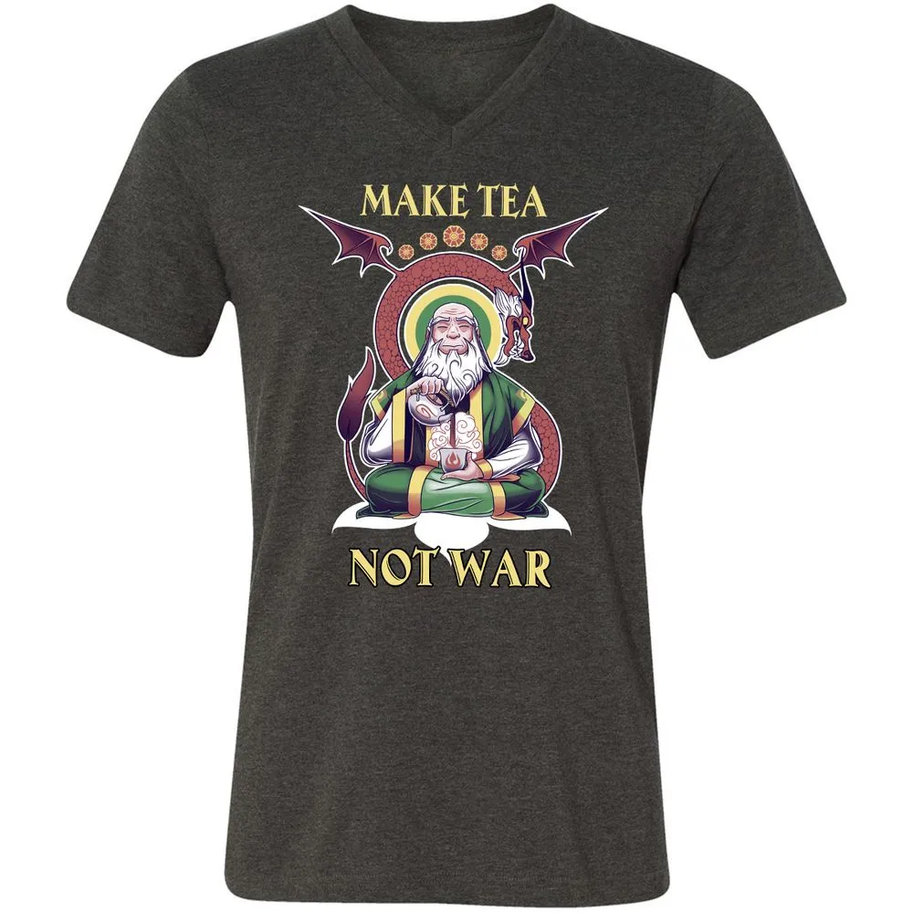 Unisex V-Neck T-Shirt - 859WX3VJ - Dark Grey Heather - 8