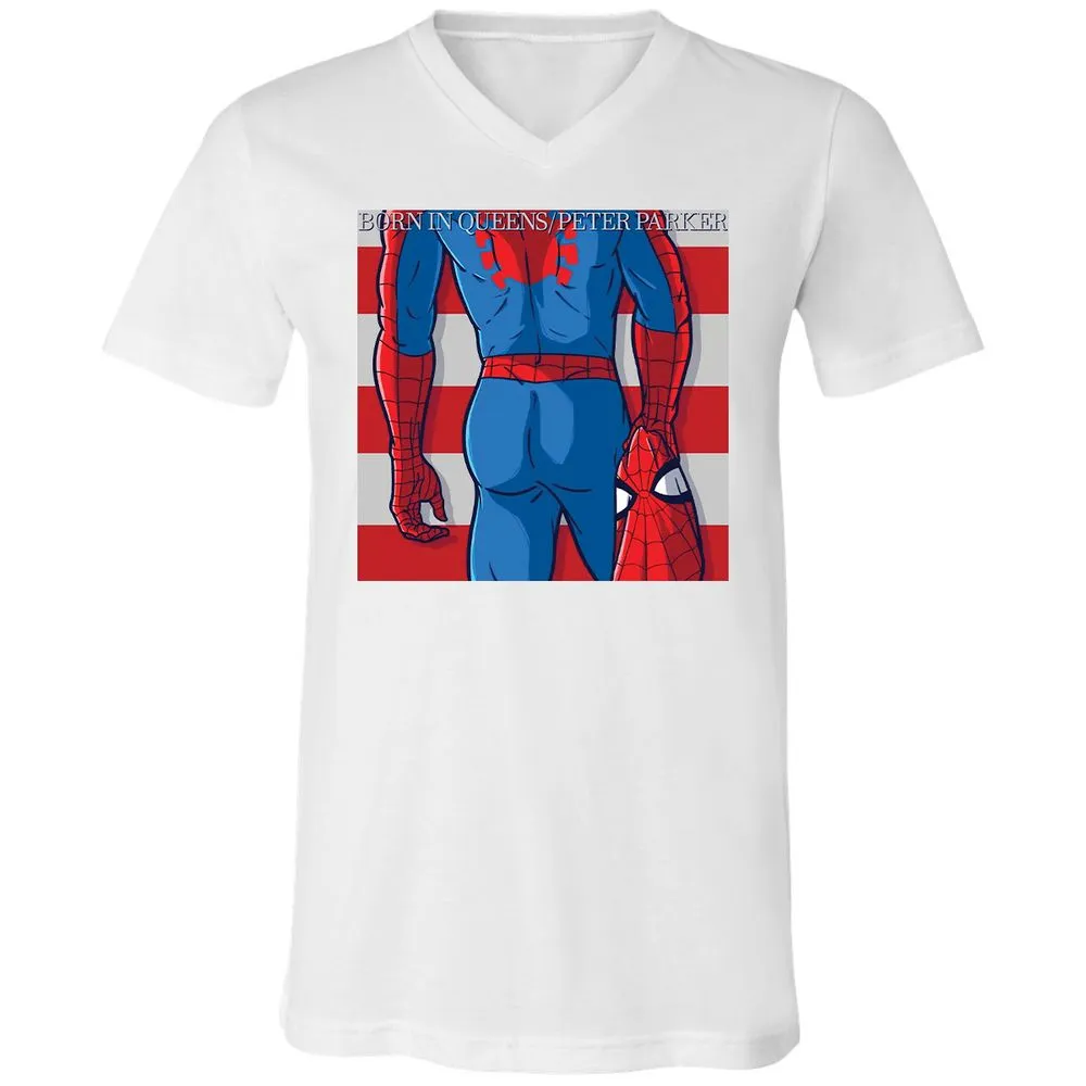 Unisex V-Neck T-Shirt - PR1H39WB - White - 5