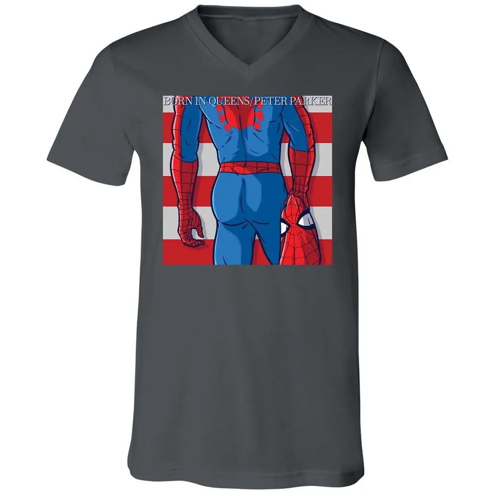 Unisex V-Neck T-Shirt - PR1H39WB - Asphalt - 12