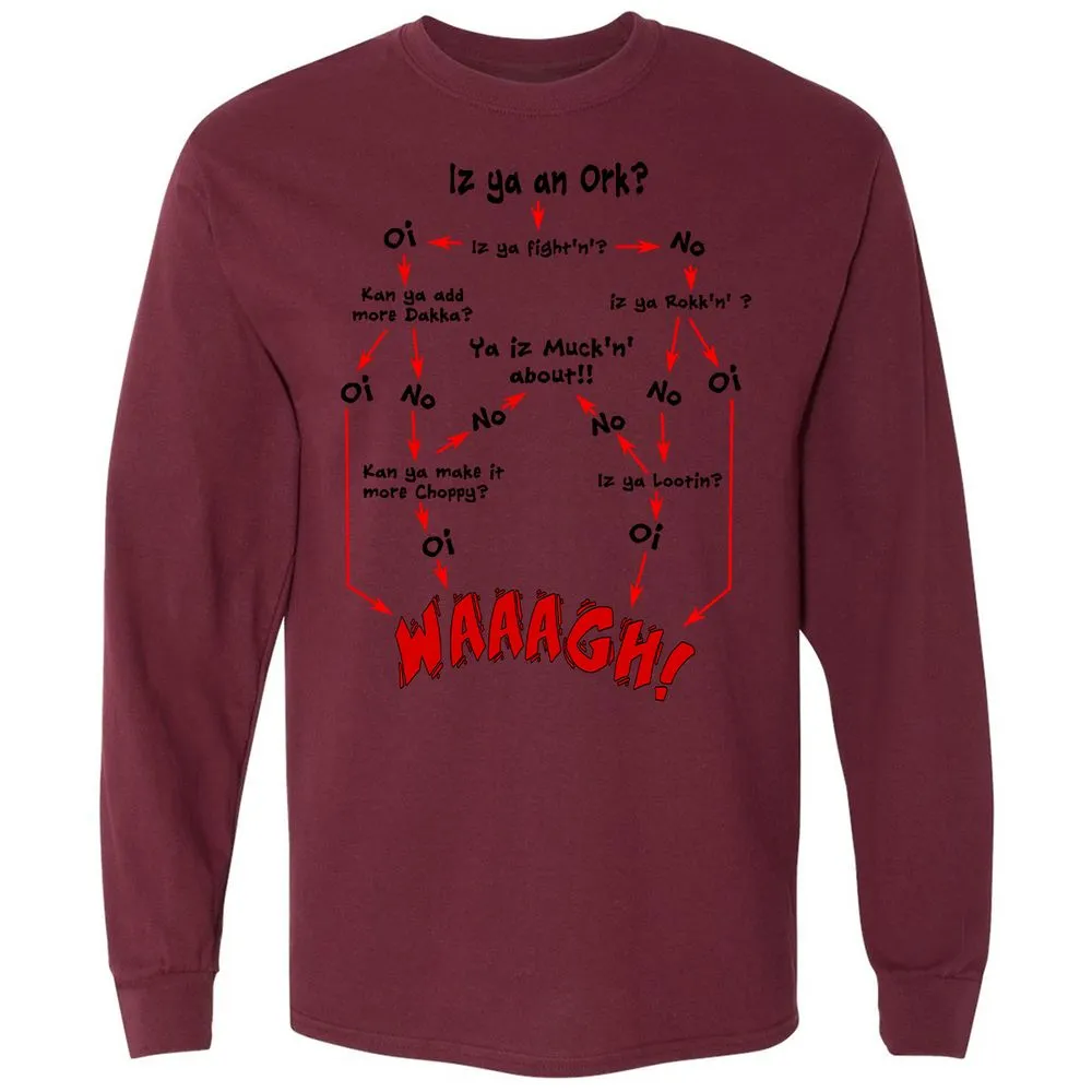 Long Sleeve T-Shirt - 8L7PTCLZ - Maroon - 11