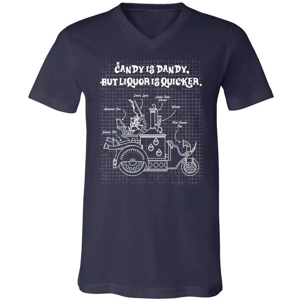 Unisex V-Neck T-Shirt - VP8U48AY - Navy - 2
