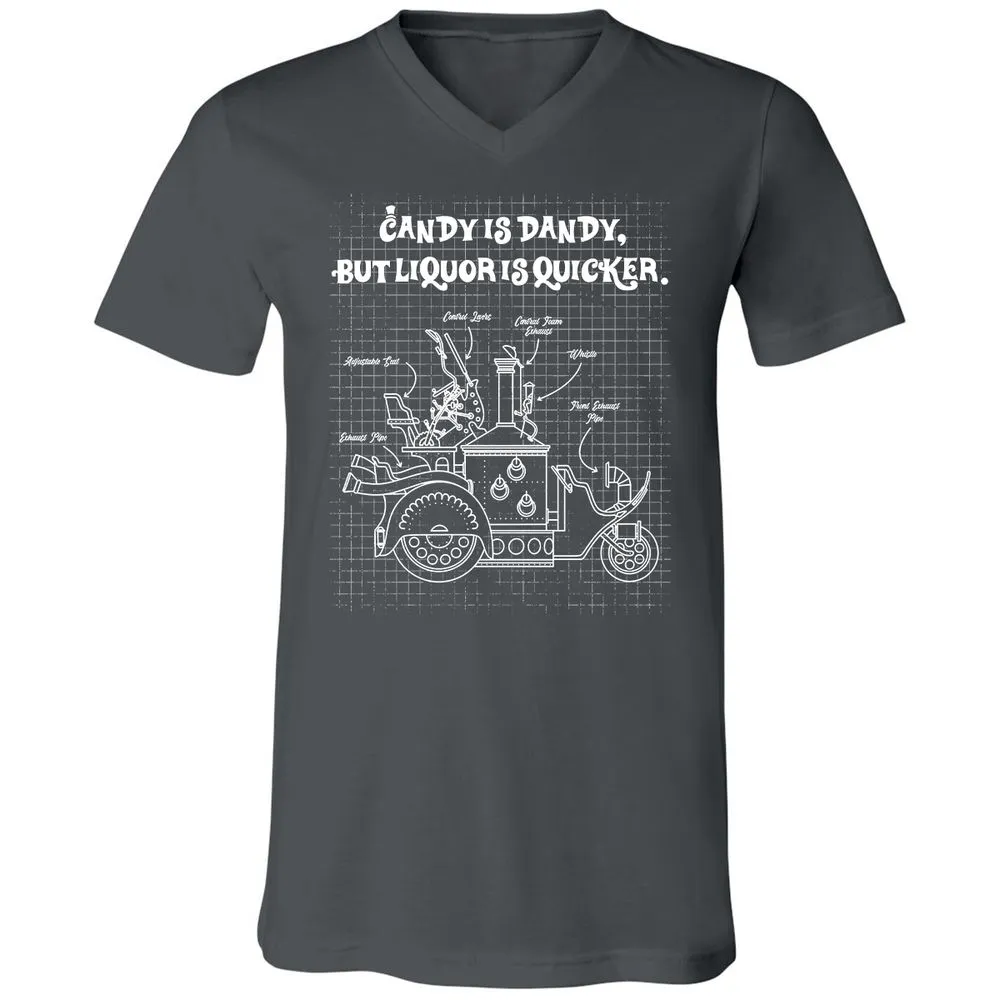 Unisex V-Neck T-Shirt - VP8U48AY - Asphalt - 12