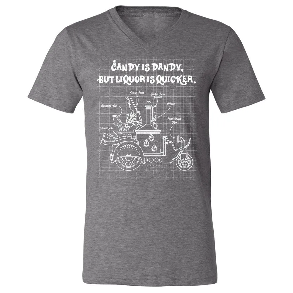 Unisex V-Neck T-Shirt - VP8U48AY - Deep Heather - 13