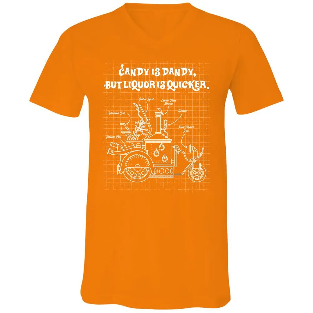 Unisex V-Neck T-Shirt - VP8U48AY - Orange - 11