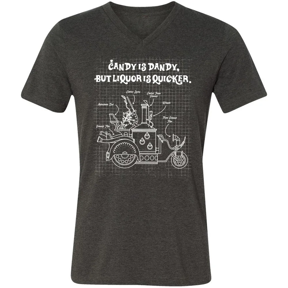 Unisex V-Neck T-Shirt - VP8U48AY - Dark Grey Heather - 8