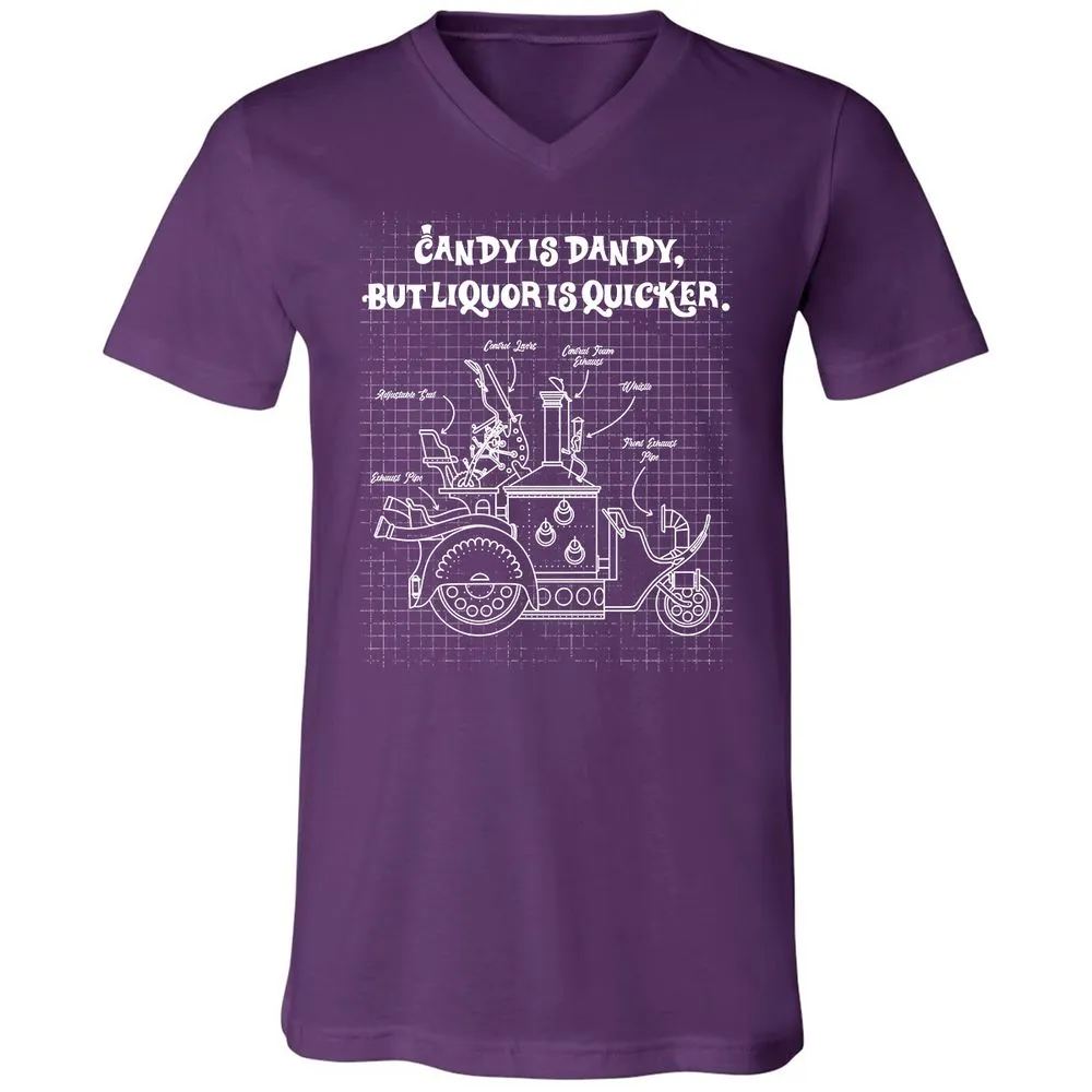Unisex V-Neck T-Shirt - VP8U48AY - Team Purple - 9