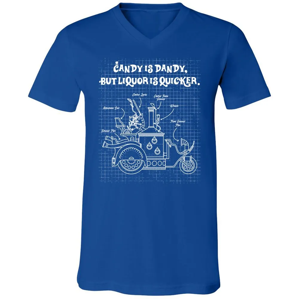 Unisex V-Neck T-Shirt - VP8U48AY - True Royal - 4