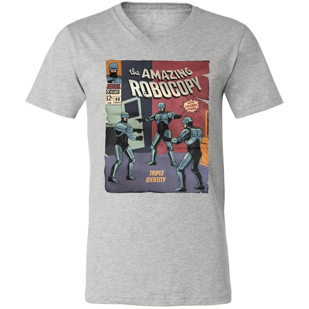 Unisex V-Neck T-Shirt - RUGQH3AP - Athletic Heather - 7