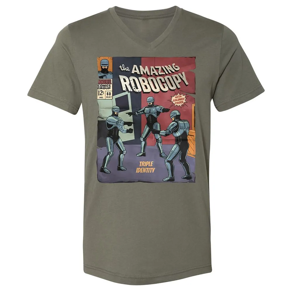 Unisex V-Neck T-Shirt - RUGQH3AP - Military Green - 10