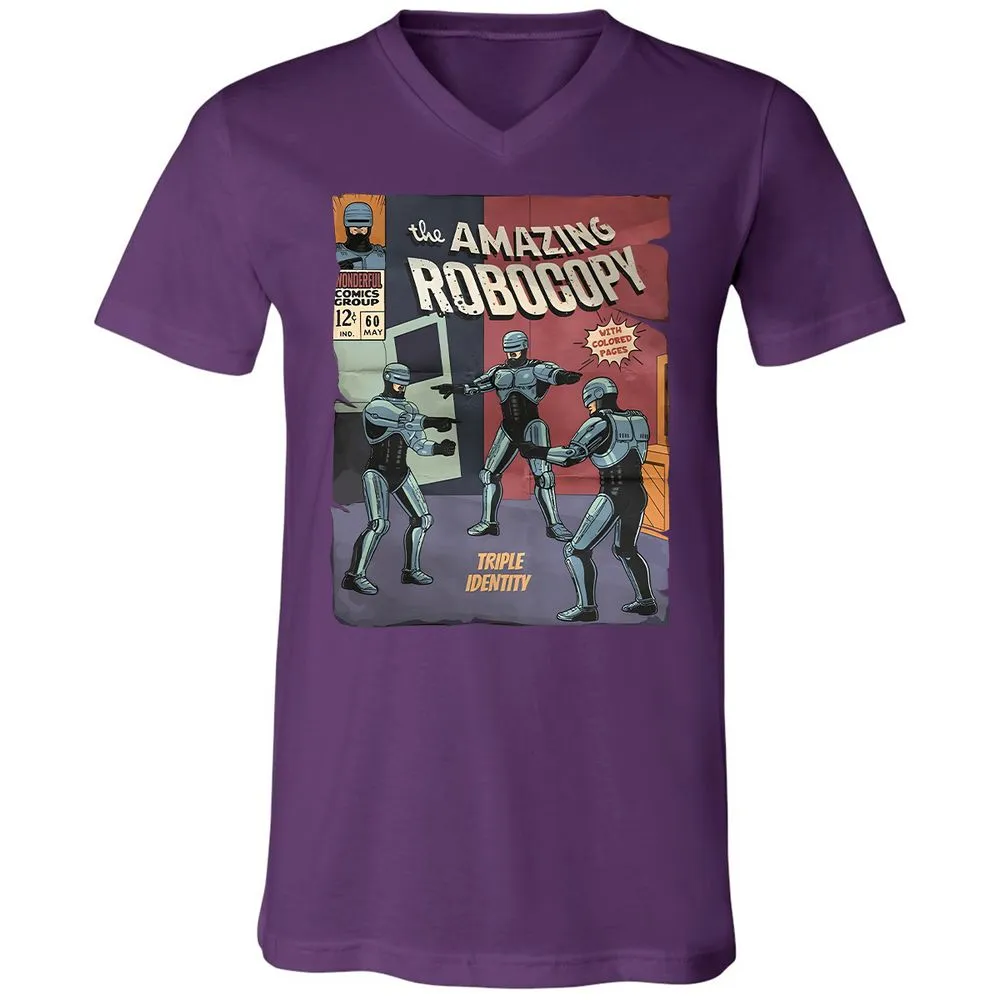 Unisex V-Neck T-Shirt - RUGQH3AP - Team Purple - 9