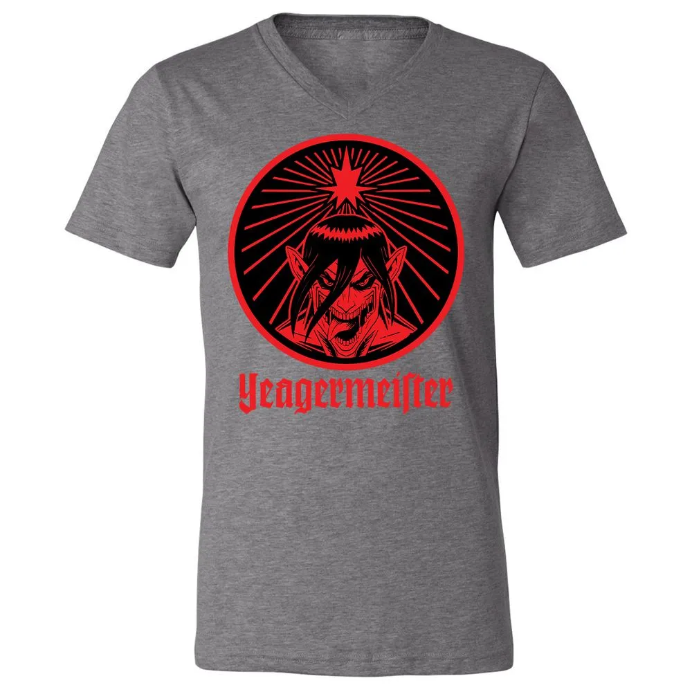 Unisex V-Neck T-Shirt - UA86F2QV - Deep Heather - 13