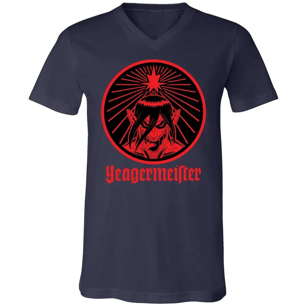 Unisex V-Neck T-Shirt - UA86F2QV - Navy - 2
