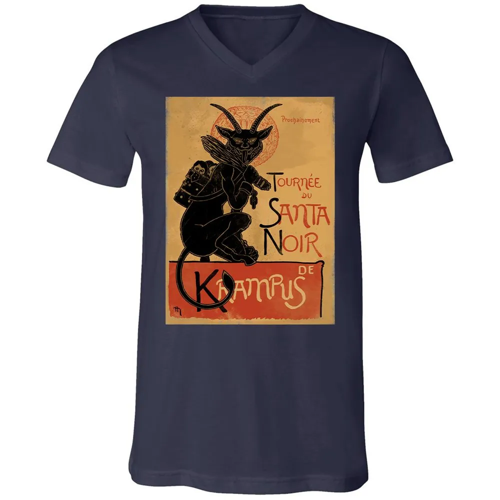 Unisex V-Neck T-Shirt - XCNXRMB9 - Navy - 2