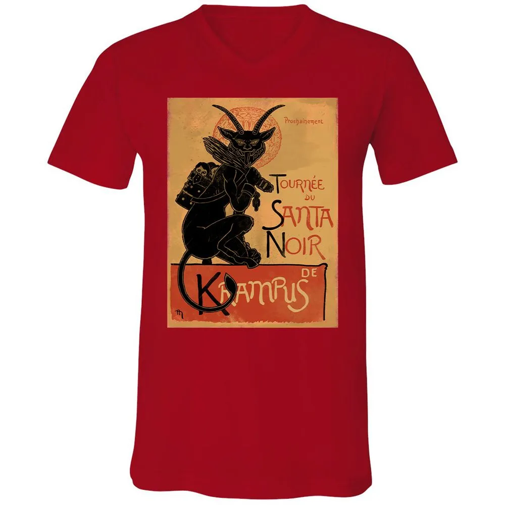 Unisex V-Neck T-Shirt - XCNXRMB9 - Red - 3