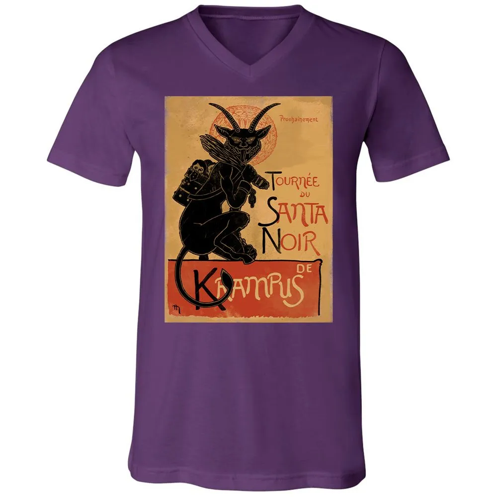 Unisex V-Neck T-Shirt - XCNXRMB9 - Team Purple - 9
