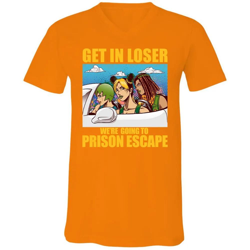 Unisex V-Neck T-Shirt - TQSQTHW4 - Orange - 11