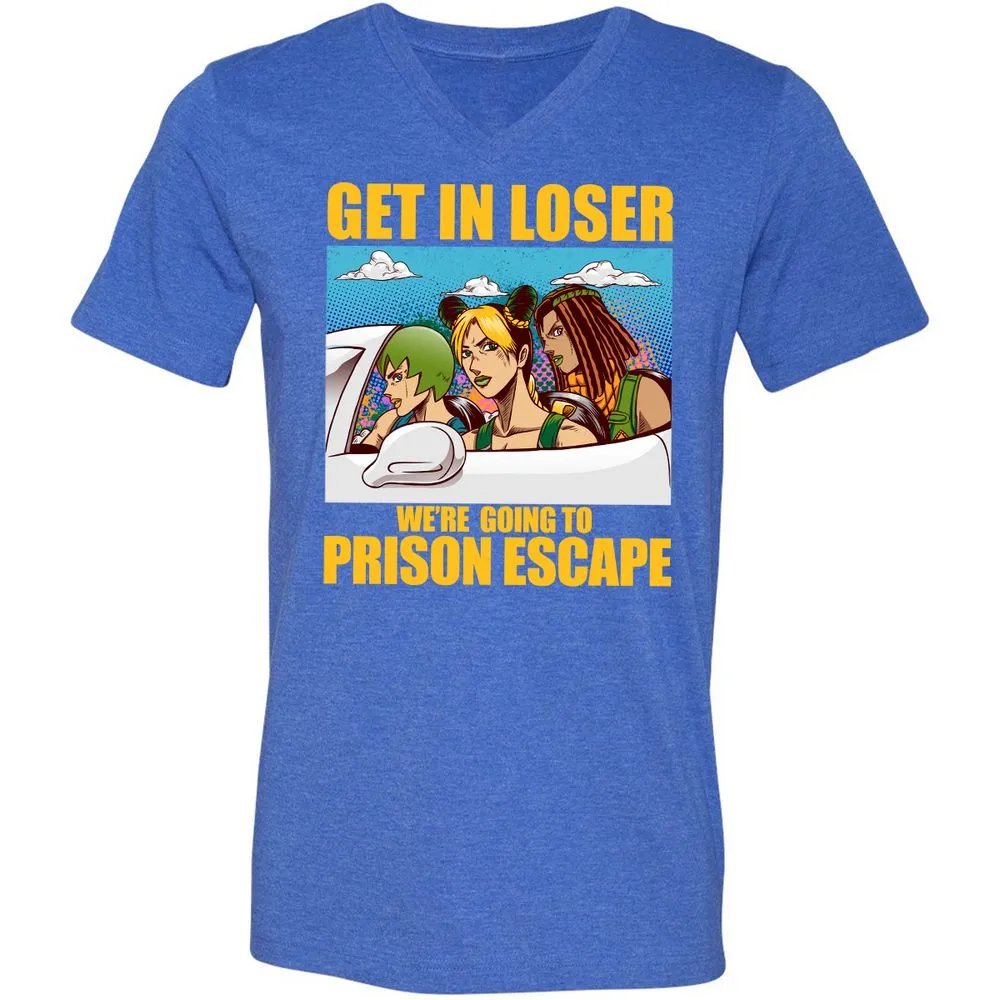 Unisex V-Neck T-Shirt - TQSQTHW4 - Heather True Royal - 14
