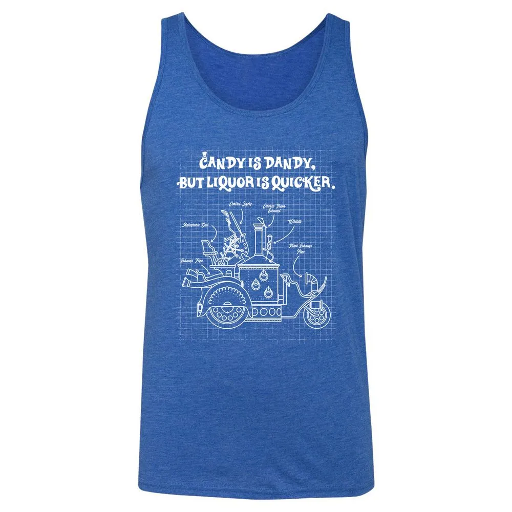 Unisex Jersey Tank - Y3J2E8XR - True Royal Triblend - 12