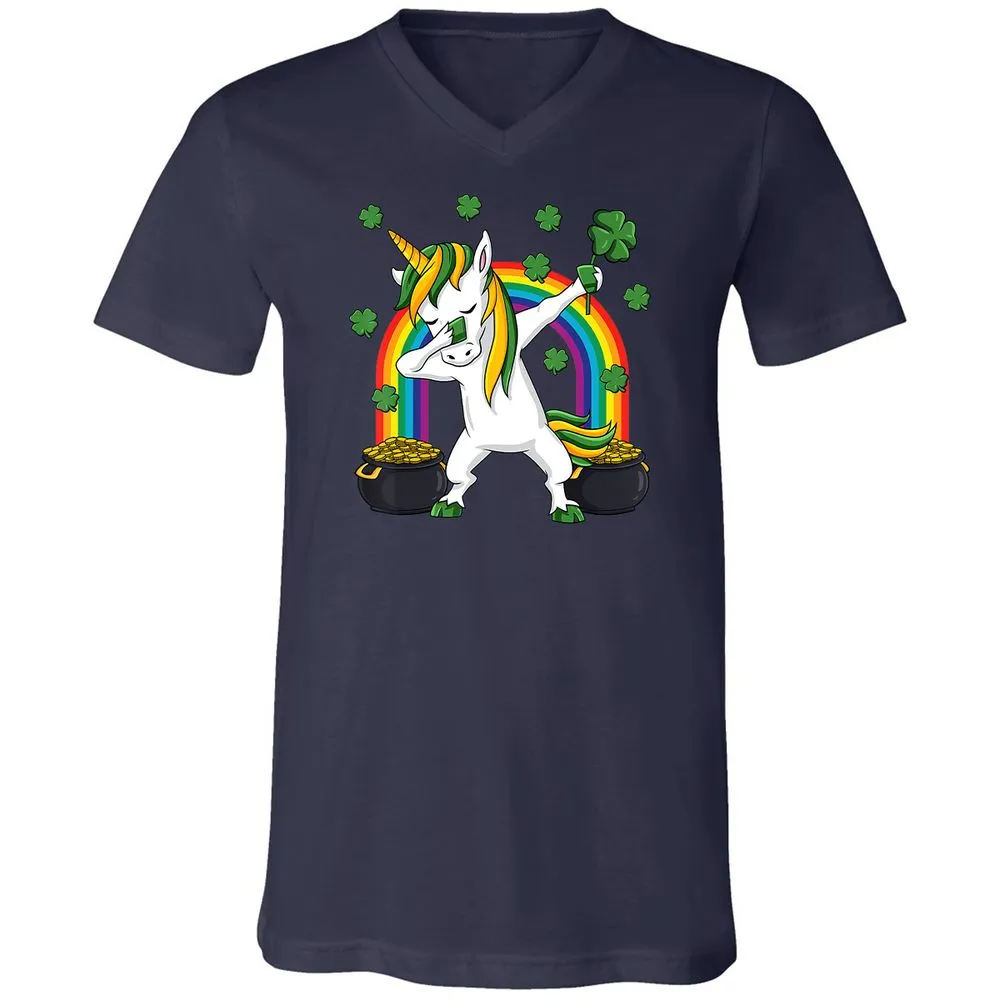 Unisex V-Neck T-Shirt - L7CL4AZK - Navy - 2