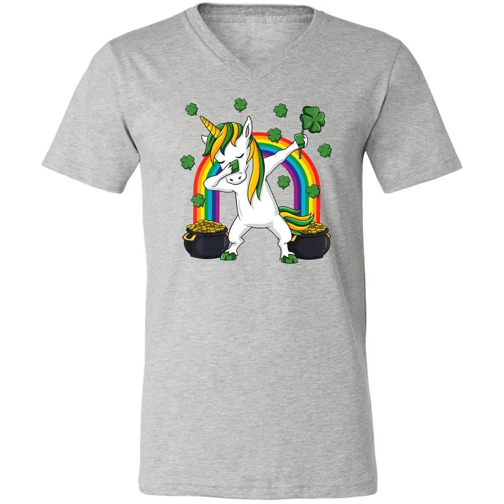 Unisex V-Neck T-Shirt - L7CL4AZK - Athletic Heather - 7