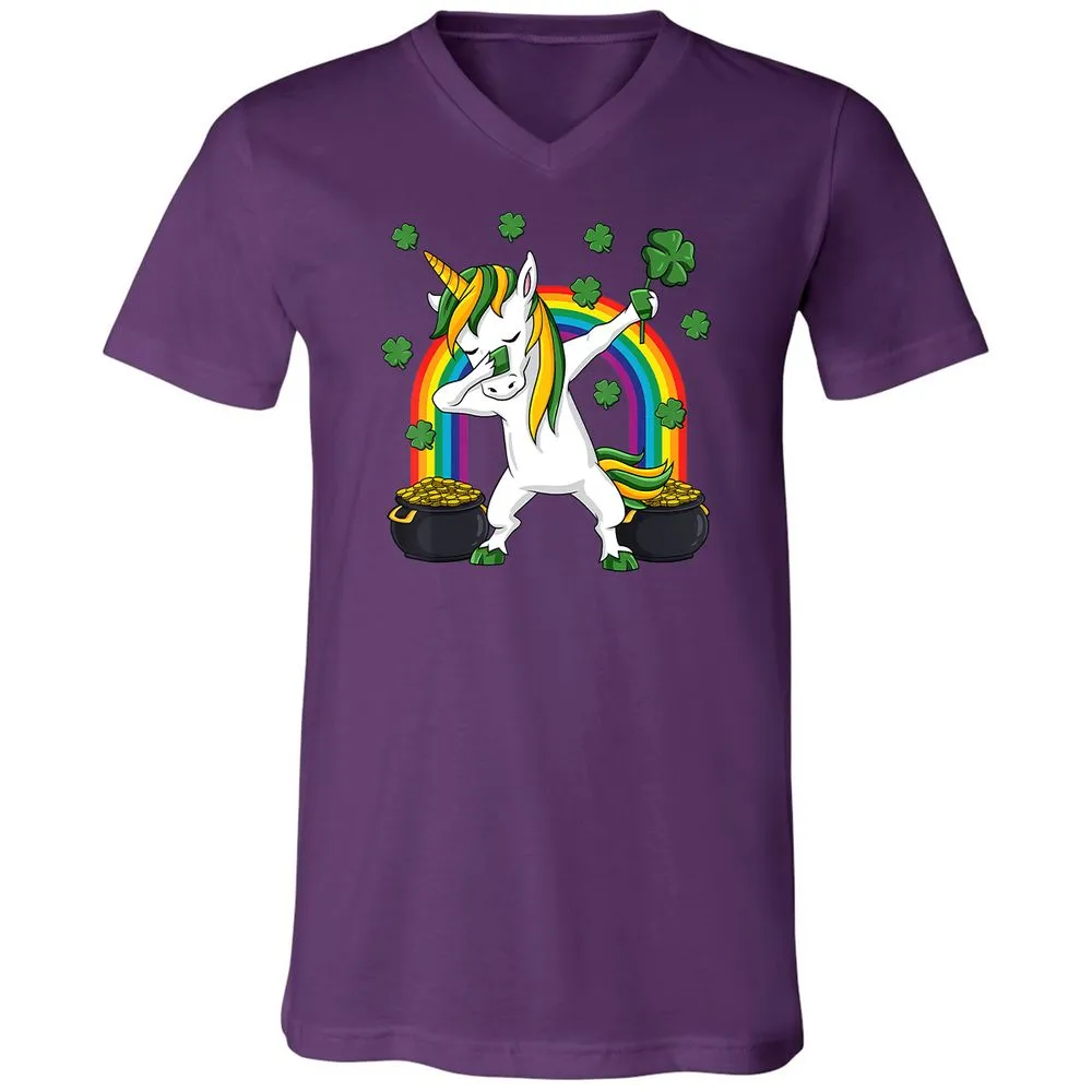 Unisex V-Neck T-Shirt - L7CL4AZK - Team Purple - 9