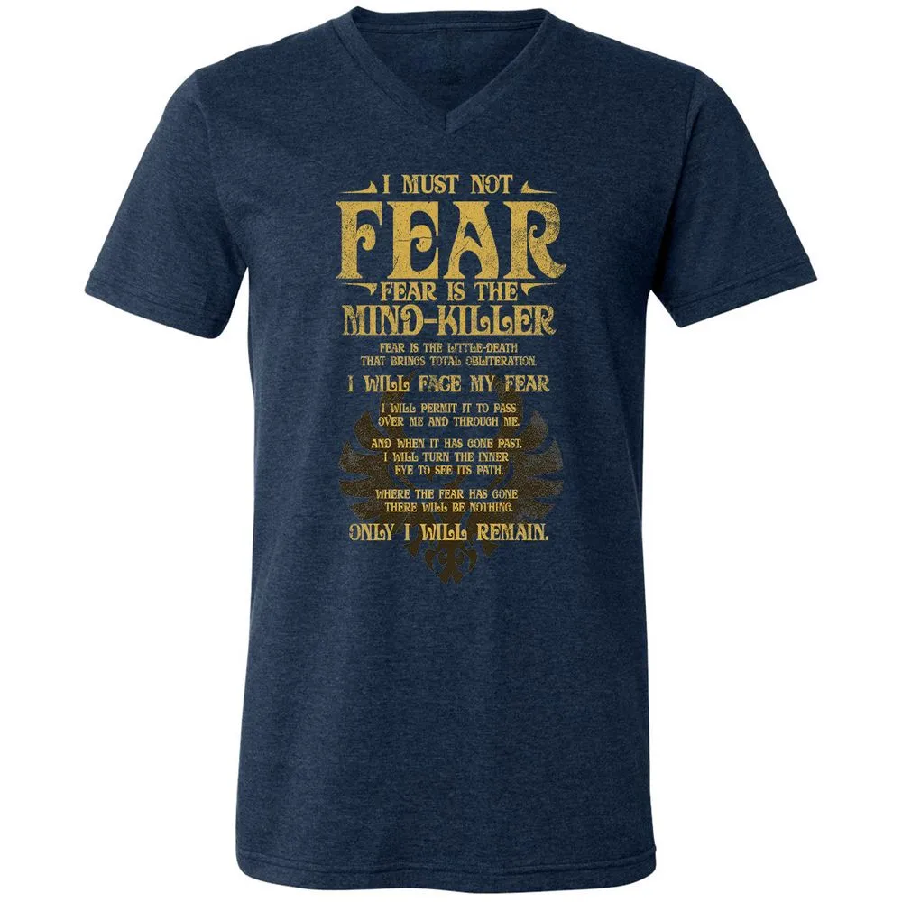 Unisex V-Neck T-Shirt - 5WVDCC5H - Heather Navy - 15