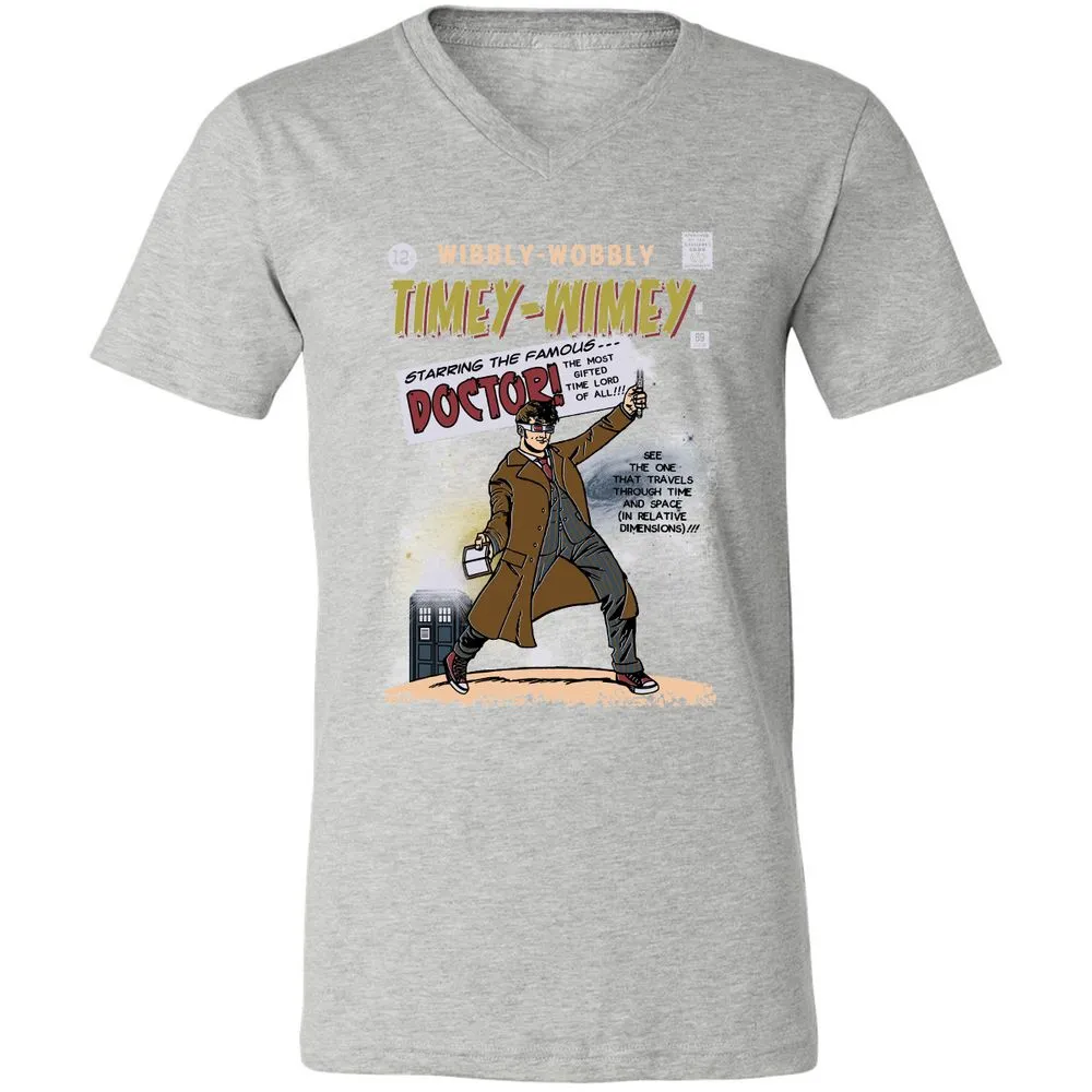 Unisex V-Neck T-Shirt - CHHZ8CYK - Athletic Heather - 7