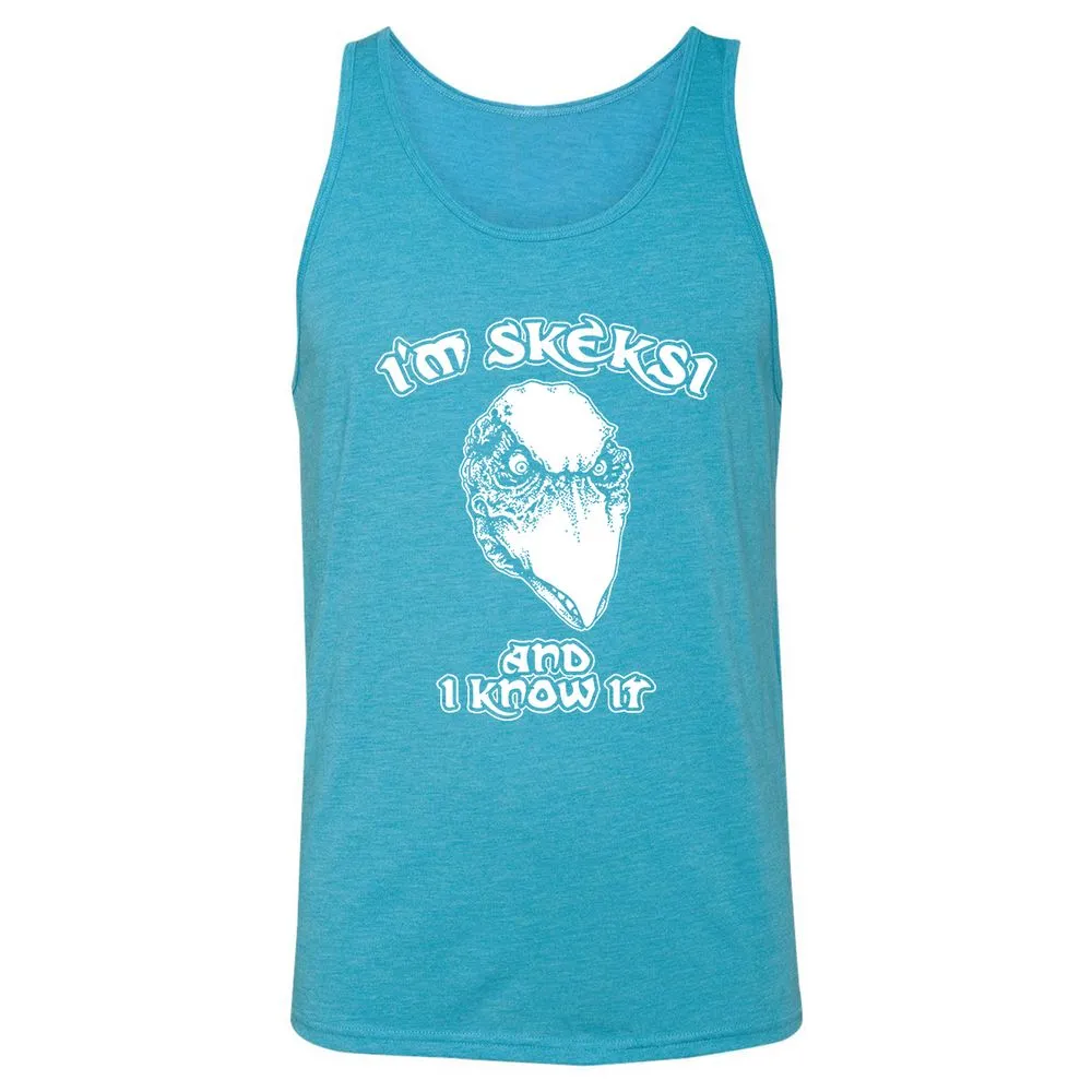 Unisex Jersey Tank - XQH4UW9A - Aqua Triblend - 3