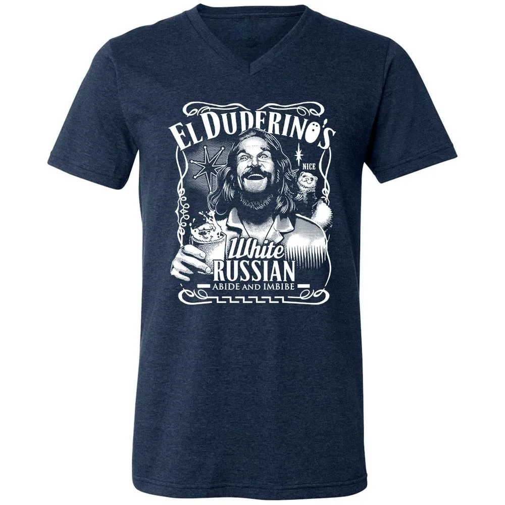 Unisex V-Neck T-Shirt - N6GJN2GX - Heather Navy - 15