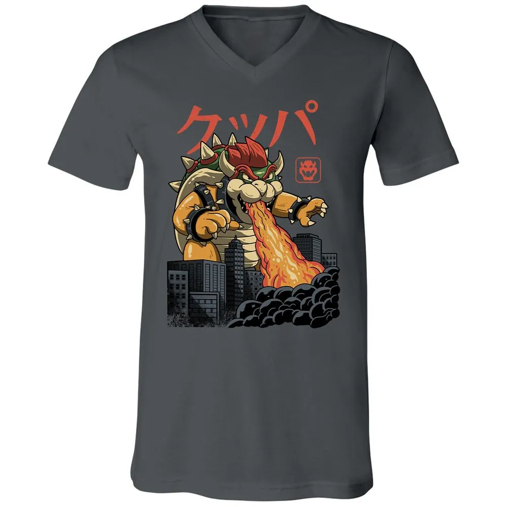 Unisex V-Neck T-Shirt - 42948HVS - Asphalt - 12