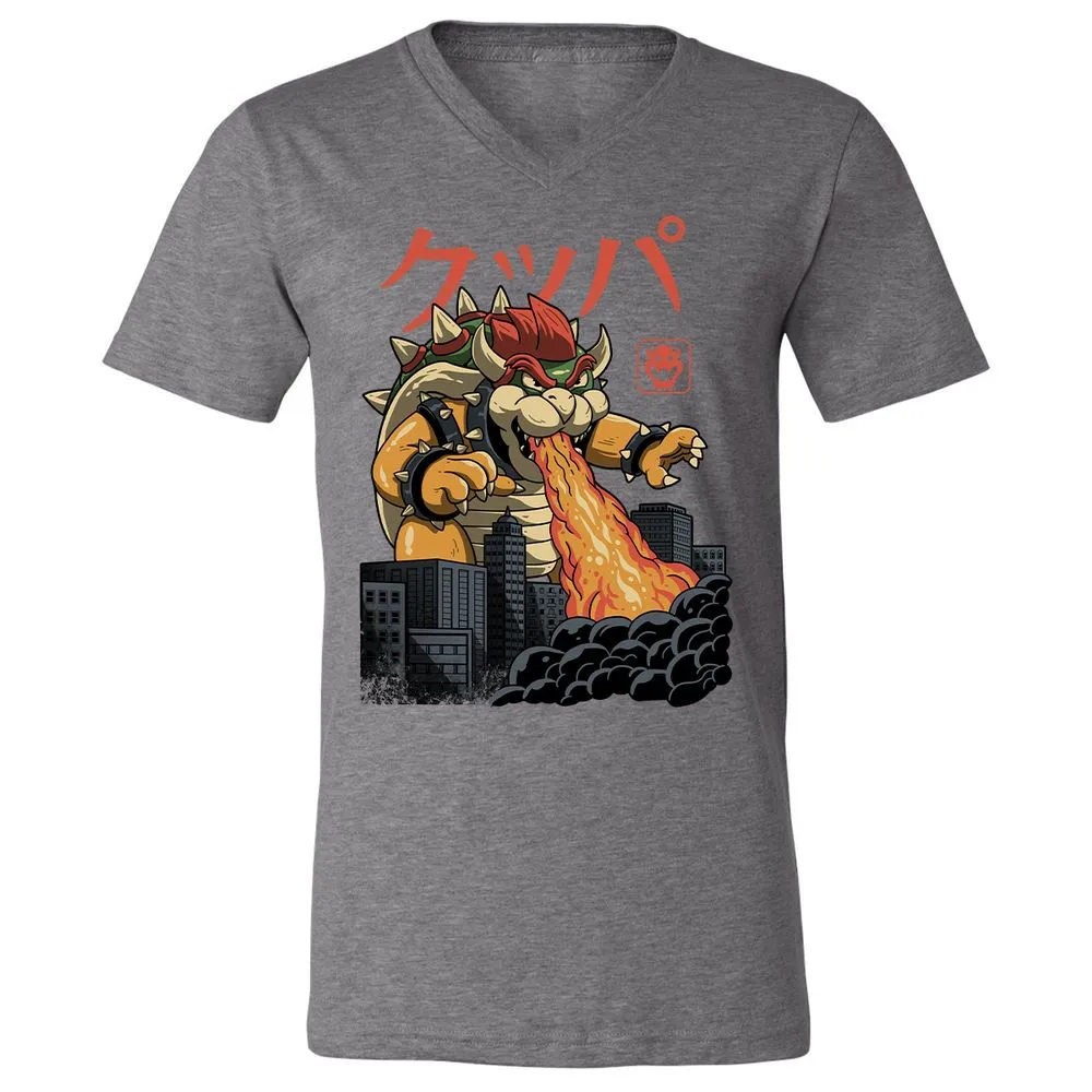 Unisex V-Neck T-Shirt - 42948HVS - Deep Heather - 13